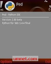 game pic for Ped Mobile Python IDE S60 3rd